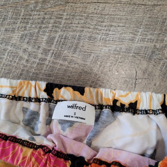 WILFRED | Aritzia Adelisa Tropical Floral T-Shirt Crop Top | Sz. S - Picture 4 of 6